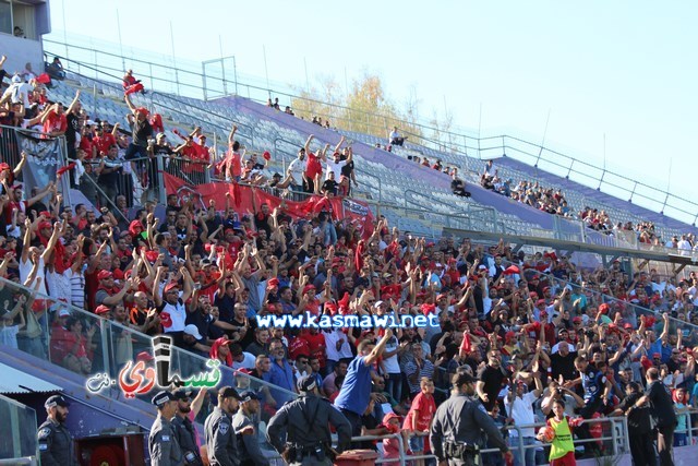 فيديو : الحسم النهائي ينتقل الى ارض الناصرة يوم الثلاثاء بعد التعادل 1-1 واكثر من 4500 مشجع ساند الفريق القسماوي 